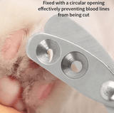 Professional Cat & Dog Nail Clippers - Stainless Steel Puppy Claws Cutter for Pet Grooming
