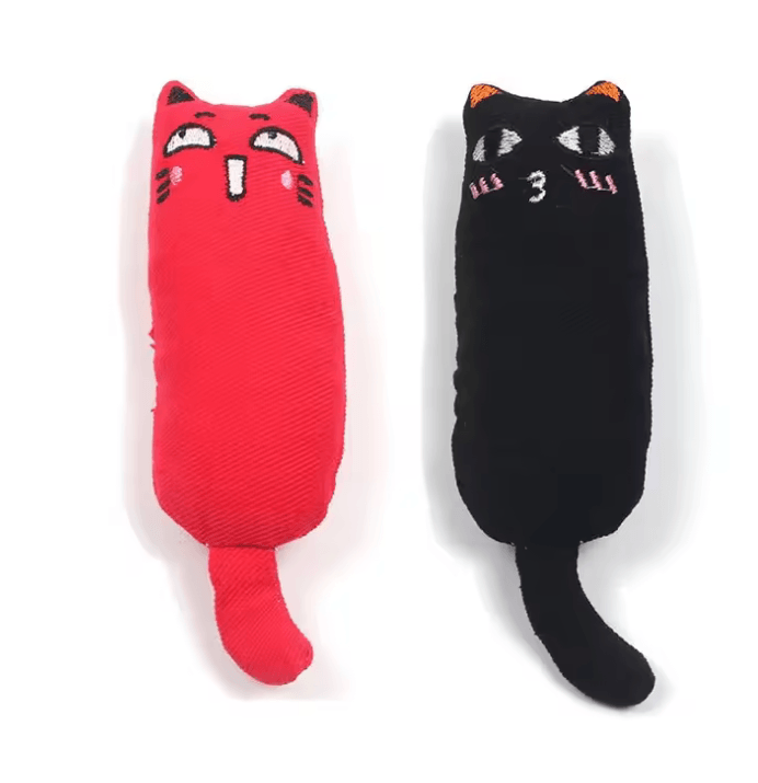 Rustle Sound Catnip Toy | Cute Plush Thumb Pillow for Kittens & Cats