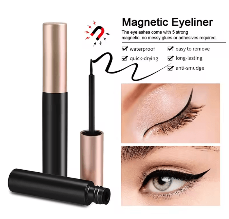 1/2Pcs Black Magnetic Eyeliner Glue | Self-Adhesive False Eyelash Extension