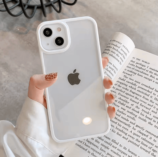 Candy Shockproof Silicone Bumper Case – Transparent Protective Back Cover for iPhone