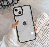 Candy Shockproof Silicone Bumper Case – Transparent Protective Back Cover for iPhone