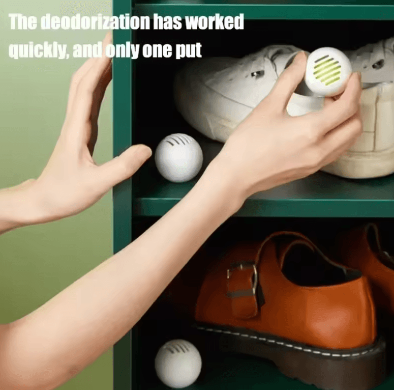 Shoe Deodorant Balls – 6 Pcs Fresh Tea Fragrance for Footwear & Closet