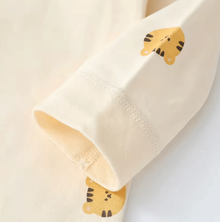 Adorable Autumn Baby Romper for Boys & Girls - Cartoon Bear Printed Jumpsuit | Korean-Style Toddler Outfit