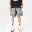 🔥 Fashion Summer Stitching Denim Shorts for Men – Stylish & Comfortable