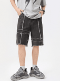 🔥 Fashion Summer Stitching Denim Shorts for Men – Stylish & Comfortable