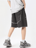 🔥 Fashion Summer Stitching Denim Shorts for Men – Stylish & Comfortable