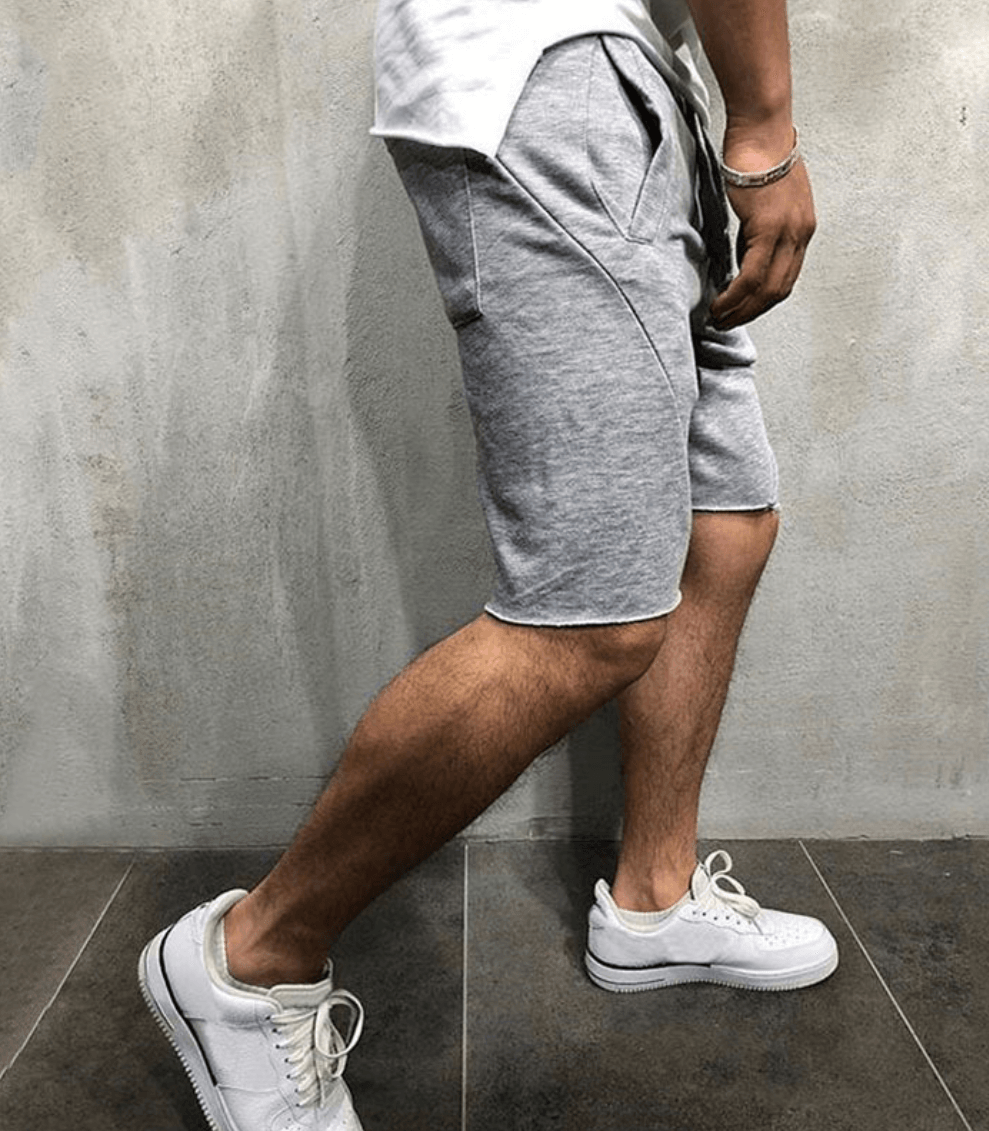 🔥 Summer Men’s Gym Sports Shorts – Lightweight & Sporty in Grey