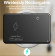 Ultra-Thin Wireless Charging Wallet Tracker Card – Waterproof GPS Locator, Apple Find My Compatible