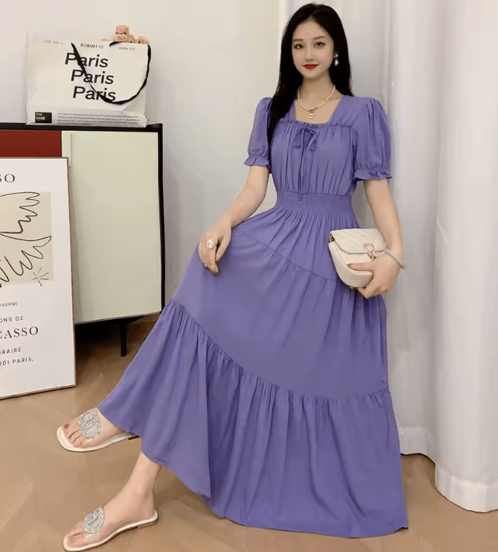 2025 Boho Cotton Maxi Dress for Women – Indian Vintage Holiday Long Dress | Korean Style Beach Robe Vestidos para Mujer