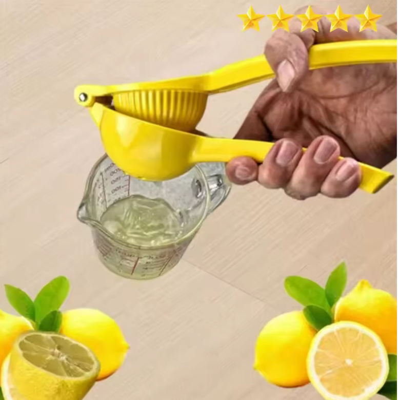 [Hot Sales] Manual Lemon Squeezer – Heavy-Duty Aluminum Alloy Hand Press Juicer for Lemons & Oranges | Portable, Easy-to-Use Kitchen Tool