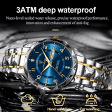 Men’s Luxury Quartz Watch – Luminous Dial Business Casual Timepiece, Stainless Steel Wristwatch, Elegant Gift Idea for Him