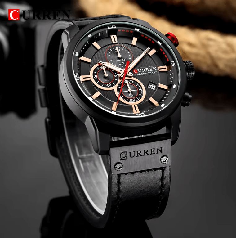 Men’s Luxury Fashion Chronograph Watch – Top Brand Quartz Sport Wristwatch with Date Display, Stylish Male Clock, Relogio Masculino