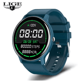 LIGE Smartwatch for Men & Women – Full Touch Screen Fitness Tracker, Bluetooth Smart Watch with Heart Rate Monitor, IP67 Waterproof, Compatible with Android & iOS