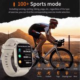 LIGE Smart Watch for Men – 3ATM Waterproof Bluetooth Calling Fitness Watch with Flashlight, Health Monitor, 370mAh Battery, 100+ Sports Modes