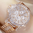 Women’s Luxury Diamond Quartz Watch – Rose Gold Crystal Wristwatch – Fashion Top Brand Inspired Ladies Jewelry Timepiece for Elegant Style