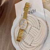 1PC Elegant Women’s Quartz Watch with Gold Bracelet – Vintage Luxury INS Style Fashion Watch – Versatile Timepiece for Ladies