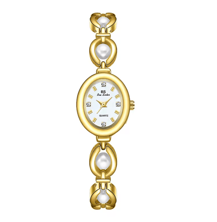 UTHAI Women’s Luxury Watch – Japanese Style Pearl Bracelet Quartz Watch – Elegant Jewelry Design, Waterproof Fashion Clock Gift for Ladies