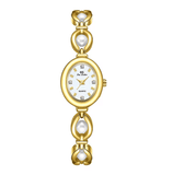UTHAI Women’s Luxury Watch – Japanese Style Pearl Bracelet Quartz Watch – Elegant Jewelry Design, Waterproof Fashion Clock Gift for Ladies
