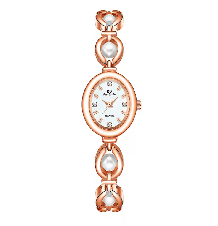 UTHAI Women’s Luxury Watch – Japanese Style Pearl Bracelet Quartz Watch – Elegant Jewelry Design, Waterproof Fashion Clock Gift for Ladies