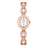 UTHAI Women’s Luxury Watch – Japanese Style Pearl Bracelet Quartz Watch – Elegant Jewelry Design, Waterproof Fashion Clock Gift for Ladies