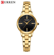 CURREN Women’s Elegant Quartz Watch – Simple Dial Bracelet Wristwatch for Ladies – Fashion Brand Timepiece with Charming Minimalist Design