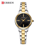 CURREN Women’s Elegant Quartz Watch – Simple Dial Bracelet Wristwatch for Ladies – Fashion Brand Timepiece with Charming Minimalist Design