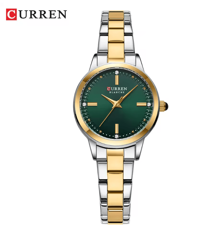 CURREN Women’s Elegant Quartz Watch – Simple Dial Bracelet Wristwatch for Ladies – Fashion Brand Timepiece with Charming Minimalist Design