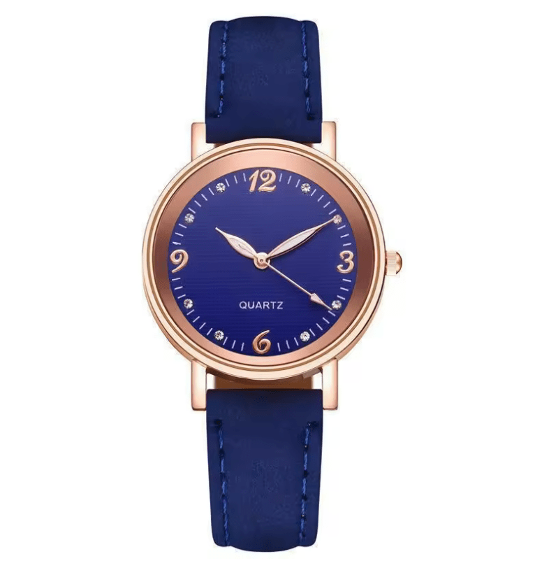 Women’s Luxury Quartz Watch – Leather Band & Casual Bracelet Style – Elegant Fashion Wristwatch for Daily Wear, Gifts, and Office Look