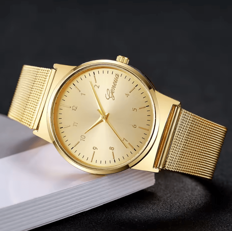 Fashion Women’s Quartz Watch – Simple Arabic Dial with Luxury Mesh Band – Elegant Ladies Wristwatch | Reloj Mujer | Girls Clock Gift
