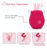 Rose Vibrator Sucker for Women – 10 Powerful Speeds, Clitoris & G-Spot Stimulator, USB Rechargeable, Waterproof Rose-Shaped Sex Toy, Mini Massager for Ultimate Pleasure