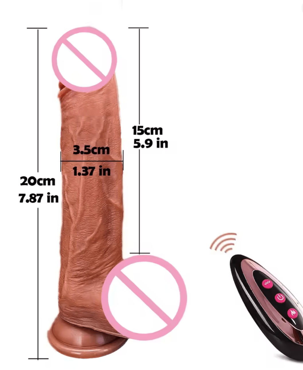 Telescopic Heating Vibrator Dildo – Realistic Big Penis, G-Spot & Anal Stimulation, Vagina Massager, Adult Sex Toy for Women, Rechargeable & Waterproof