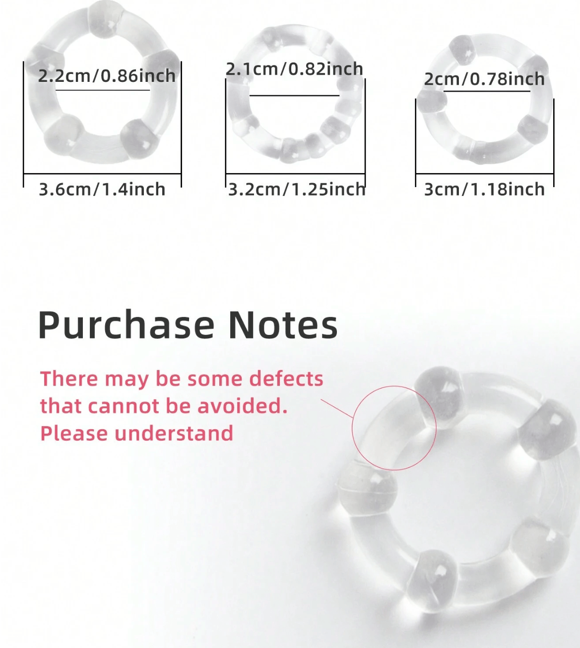 3PCS Silicone Penis Rings – Glow-in-the-Dark, Ejaculation Delay & Foreskin Support, Long-Lasting Performance, Adult Sex Toy for Men