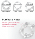 3PCS Silicone Penis Rings – Glow-in-the-Dark, Ejaculation Delay & Foreskin Support, Long-Lasting Performance, Adult Sex Toy for Men