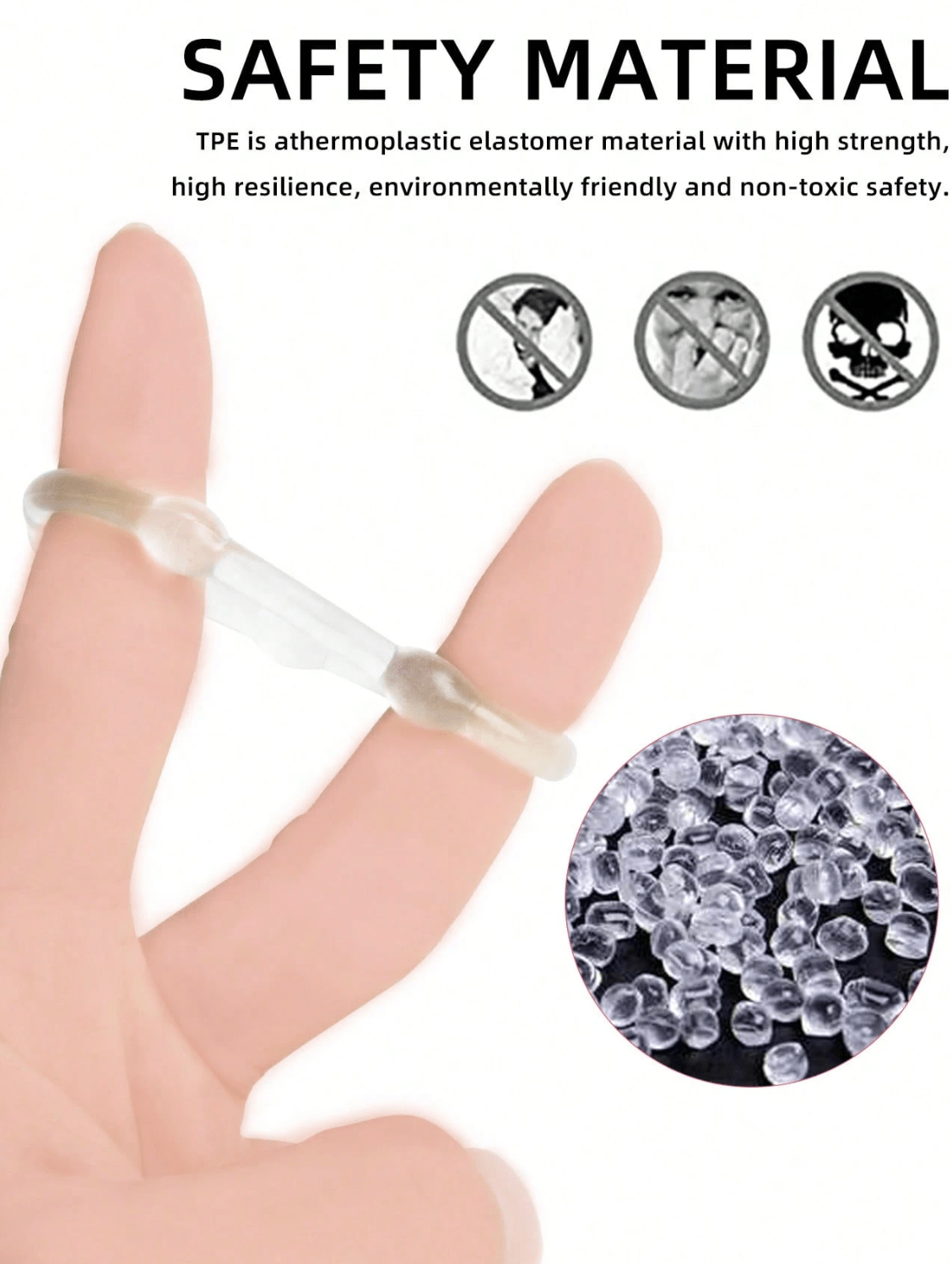 3PCS Silicone Penis Rings – Glow-in-the-Dark, Ejaculation Delay & Foreskin Support, Long-Lasting Performance, Adult Sex Toy for Men