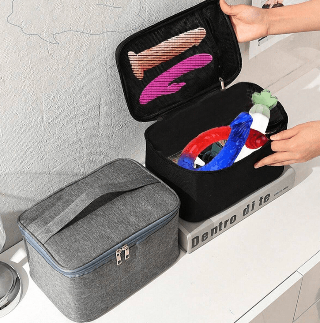 Waterproof Adult Storage Bag – Large Capacity Travel Case for Sex Toys, SM Gear, Dildos | Durable Oxford Fabric with Zipper Closure, Discreet Organizer for Men and Women