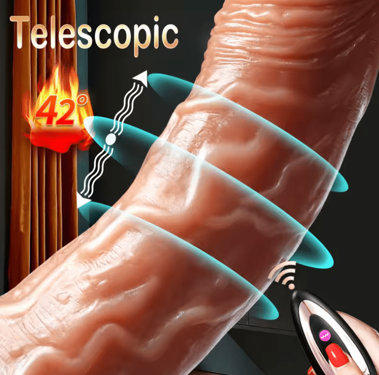 Telescopic Dildo Vibrator – G-Spot & Anal Plug Stimulator, Orgasm Masturbator, Powerful Sex Machine for Women, Adult Sex Toy