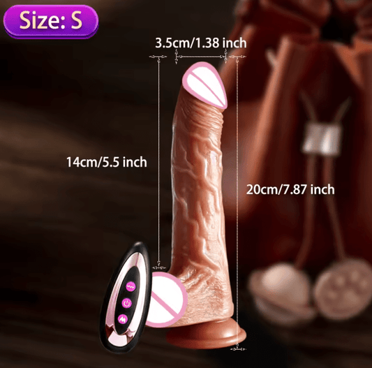 Telescopic Dildo Vibrator – G-Spot & Anal Plug Stimulator, Orgasm Masturbator, Powerful Sex Machine for Women, Adult Sex Toy