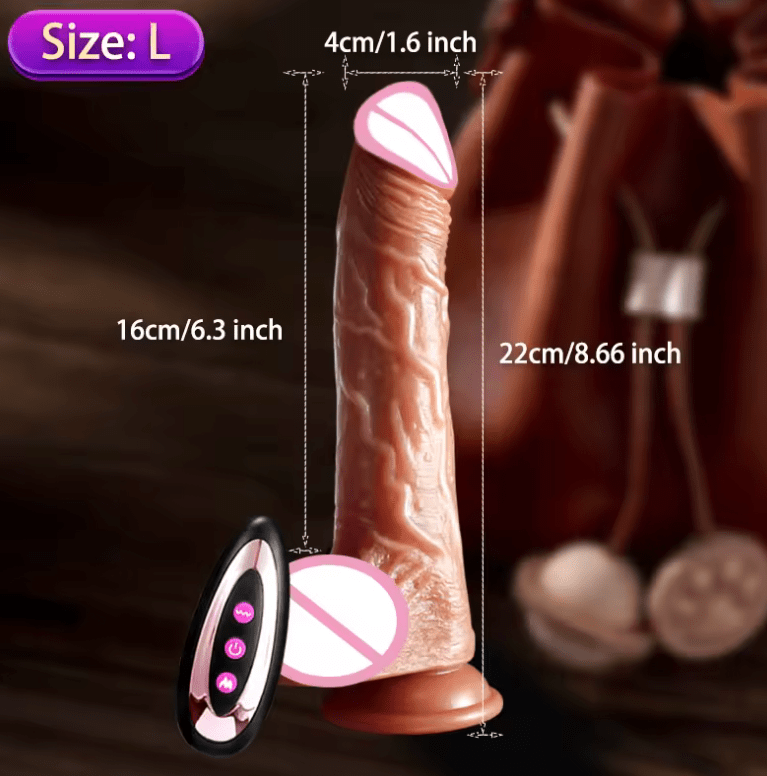 Telescopic Dildo Vibrator – G-Spot & Anal Plug Stimulator, Orgasm Masturbator, Powerful Sex Machine for Women, Adult Sex Toy