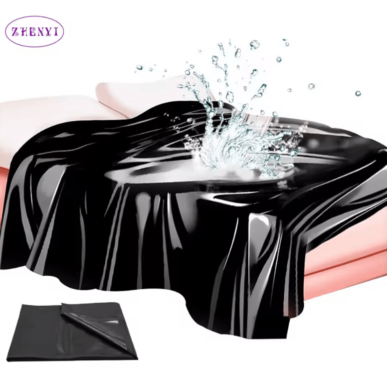 Waterproof Adult Sex Bed Sheet – SM Wetlook Bed Cover for Wet Play, Lubricant Protection, Bondage, and Couple Games – Waterproof Flirt Tool