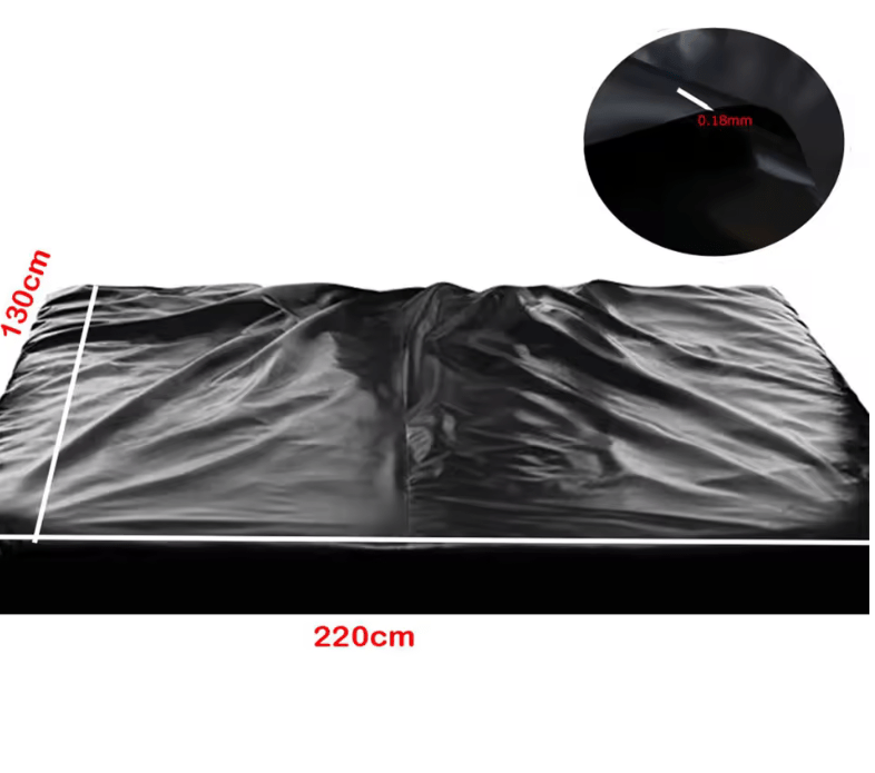 Waterproof Adult Sex Bed Sheet – SM Wetlook Bed Cover for Wet Play, Lubricant Protection, Bondage, and Couple Games – Waterproof Flirt Tool