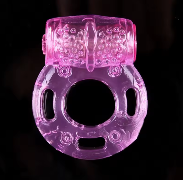 Penis Ring Vibrator for Men – Delay Ejaculation Ring, Cock Ring with Clitoris Stimulator for Couples, Vibrating Sex Toy for Enhanced Pleasure