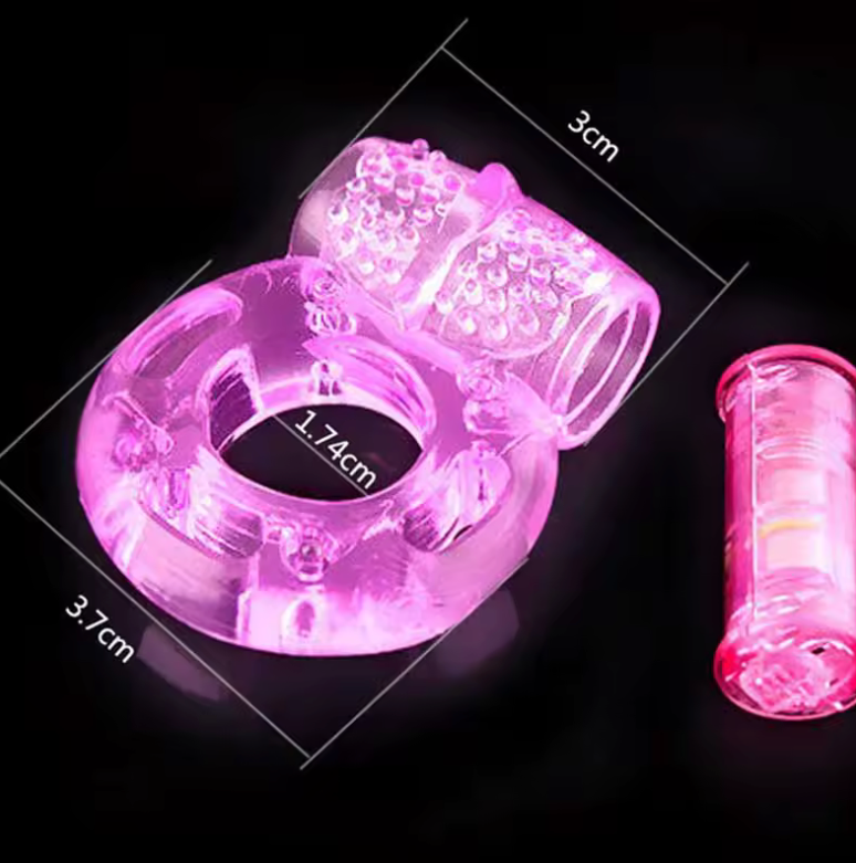 Penis Ring Vibrator for Men – Delay Ejaculation Ring, Cock Ring with Clitoris Stimulator for Couples, Vibrating Sex Toy for Enhanced Pleasure