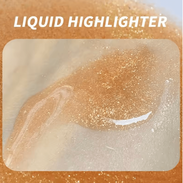 Diamond Liquid Highlighter – Waterproof Glitter Body & Face Bronzer – Long-Lasting High Gloss Glow for Face, Cheeks & Contour – Shimmer Makeup Illuminator for All Skin Tones
