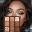 2025 Mocha Chocolate Eyeshadow Palette – 9 Color Neutral Matte, Pearly & Glitter Shades – Long-Lasting Blendable Eye Makeup for Daily & Glam Looks