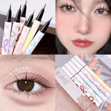 Waterproof Glitter Eyeliner Pencil – Metallic Pearl & Diamond Shimmer – Long-Lasting Punk Eye Makeup in Pink, Purple, Silver, Blue – Use as Eyeliner or Eyeshadow