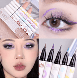 Waterproof Glitter Eyeliner Pencil – Metallic Pearl & Diamond Shimmer – Long-Lasting Punk Eye Makeup in Pink, Purple, Silver, Blue – Use as Eyeliner or Eyeshadow