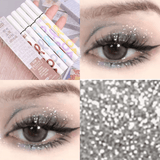 Waterproof Glitter Eyeliner Pencil – Metallic Pearl & Diamond Shimmer – Long-Lasting Punk Eye Makeup in Pink, Purple, Silver, Blue – Use as Eyeliner or Eyeshadow