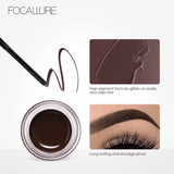 FOCALLURE Eyebrow Cream Gel – Waterproof Long-Lasting Brow Pomade with Brush – Smudge-Proof Eyebrow Enhancer for Women’s Makeup – Wholesale Pack Available