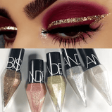 Diamond Glitter Eyeliner & Eyeshadow – Waterproof Liquid Eye Makeup in Silver & Rose Gold – Long-Lasting Shiny Sequin Effect for Glamorous Looks