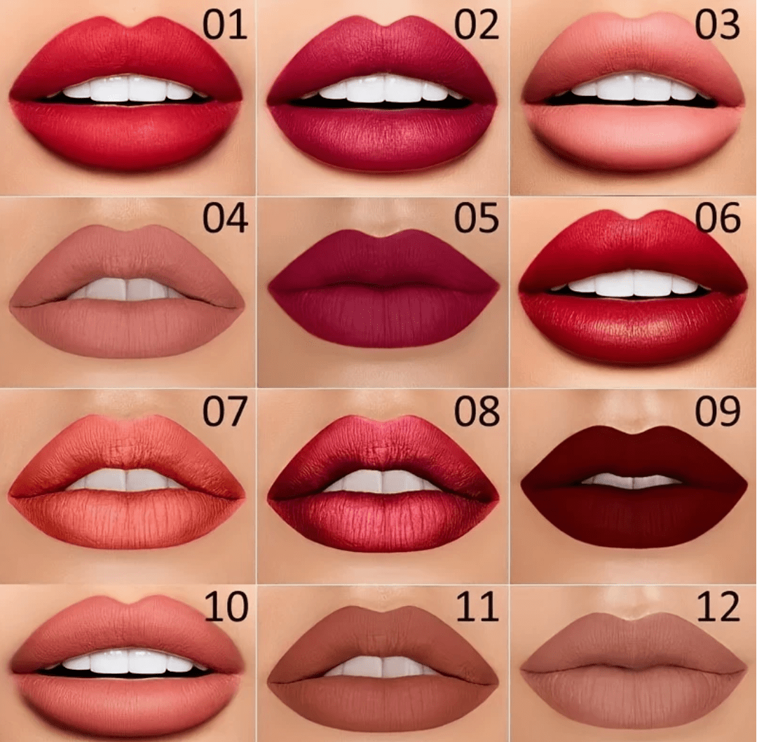 Double-Ended Matte Lipstick & Lip Liner – Waterproof, Long-Lasting Lip Color with Moisturizing Formula – High-Pigment Lipstick Pencil for Smooth, Defined Lips